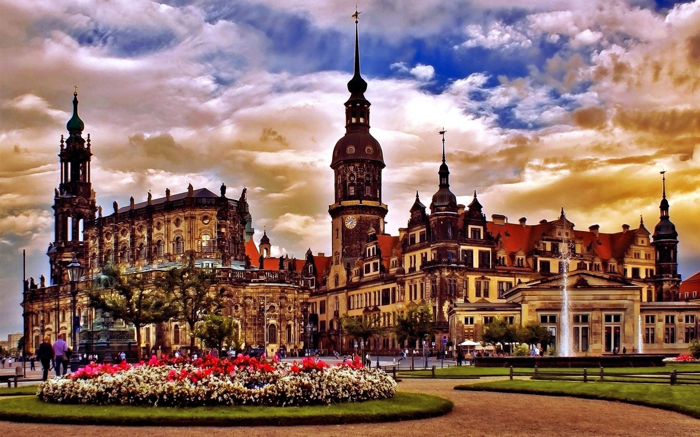 Německo Drážďany město krajina HD tapety na plochu #17 - 1440x900