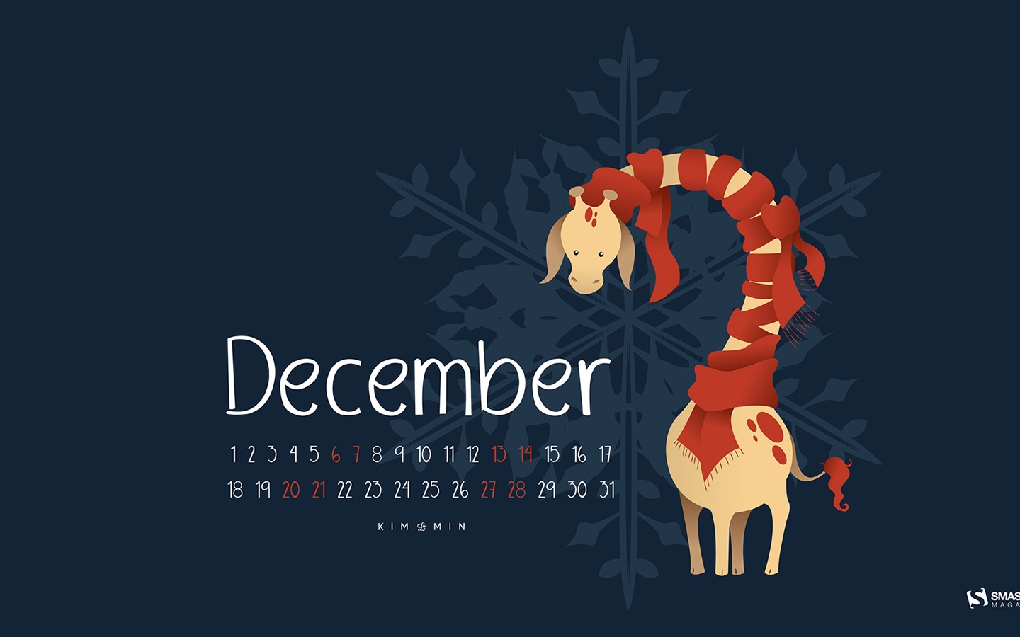 December 2014 Calendar wallpaper (2) #3 - 1440x900