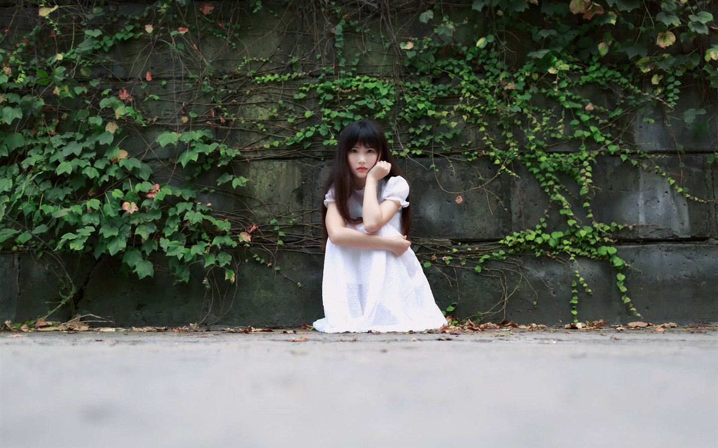 순수 매혹적인 동양 여자의 HD 월페이퍼 #9 - 1440x900