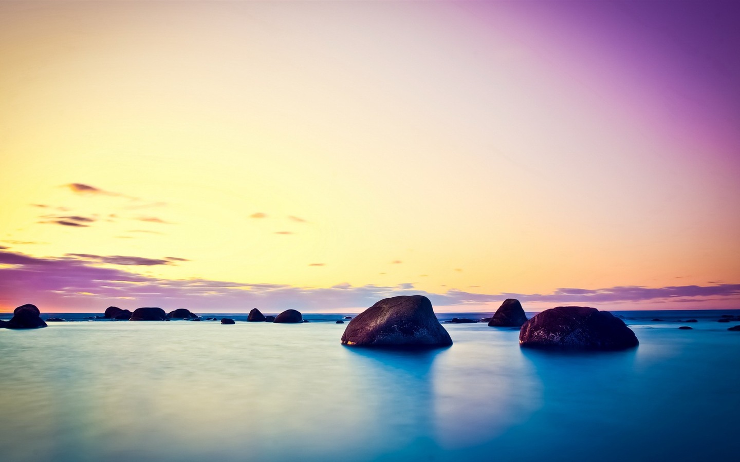 선셋, 하늘, 바다, 자연 경관의 HD 배경 화면 #8 - 1440x900
