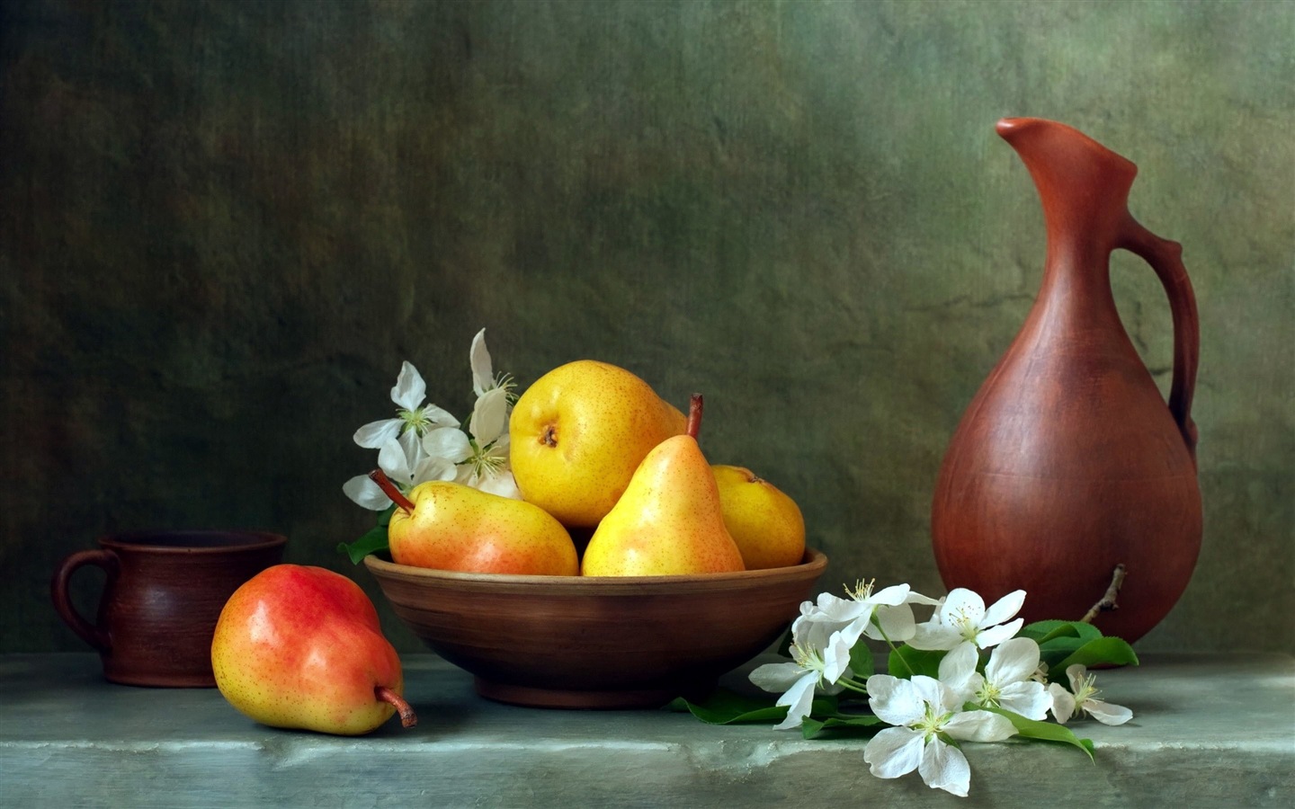 Succulent fruits, poires close-up fonds d'écran HD #10 - 1440x900