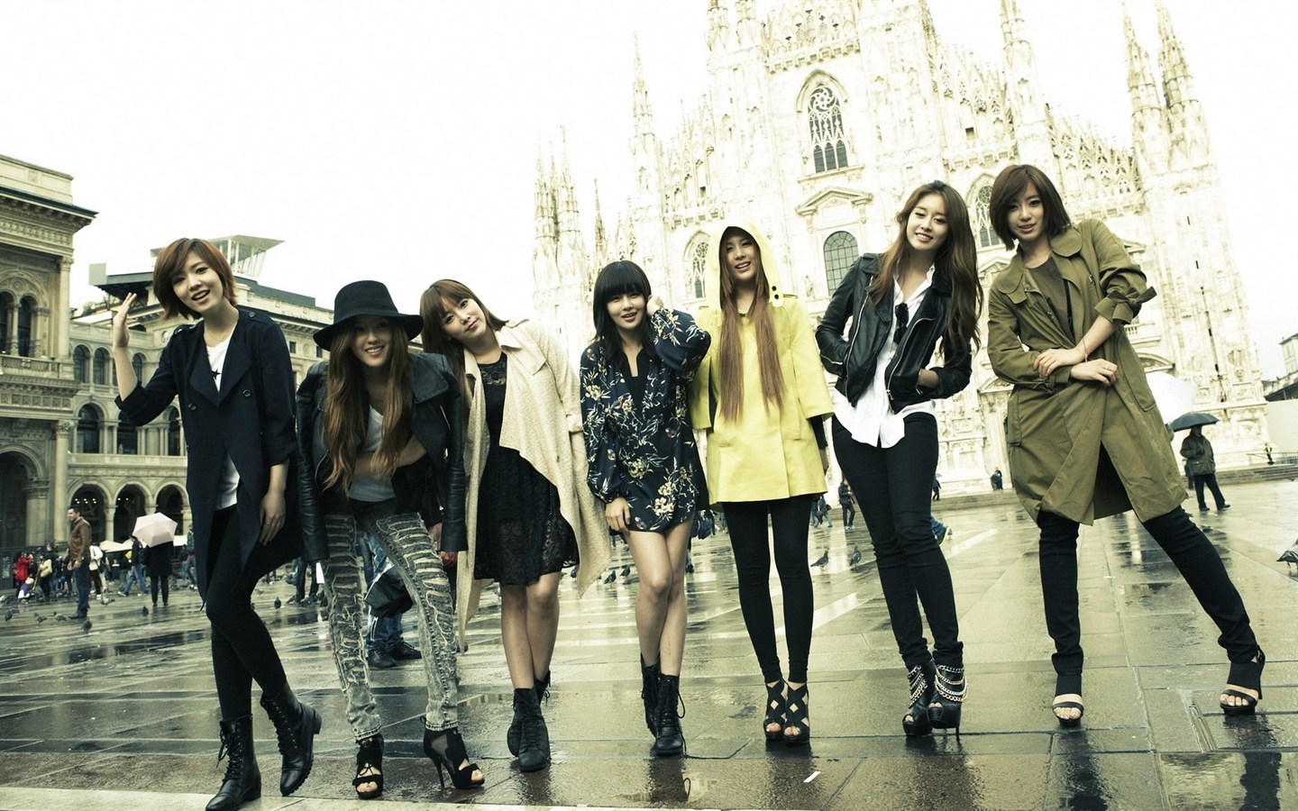 T-ARA Music Group, Korean girls HD wallpaper #3 - 1440x900