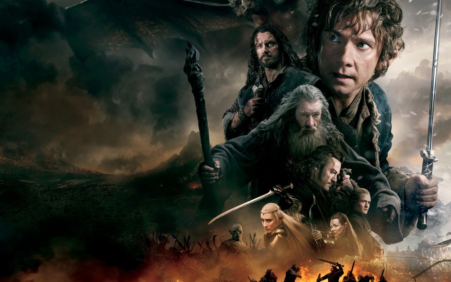 El Hobbit: La Batalla de los Cinco Ejércitos, fondos de pantalla de películas de alta definición #10 - 1440x900