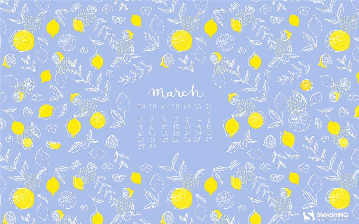 Март 2015 Календарь обои (2) #9 - 1440x900