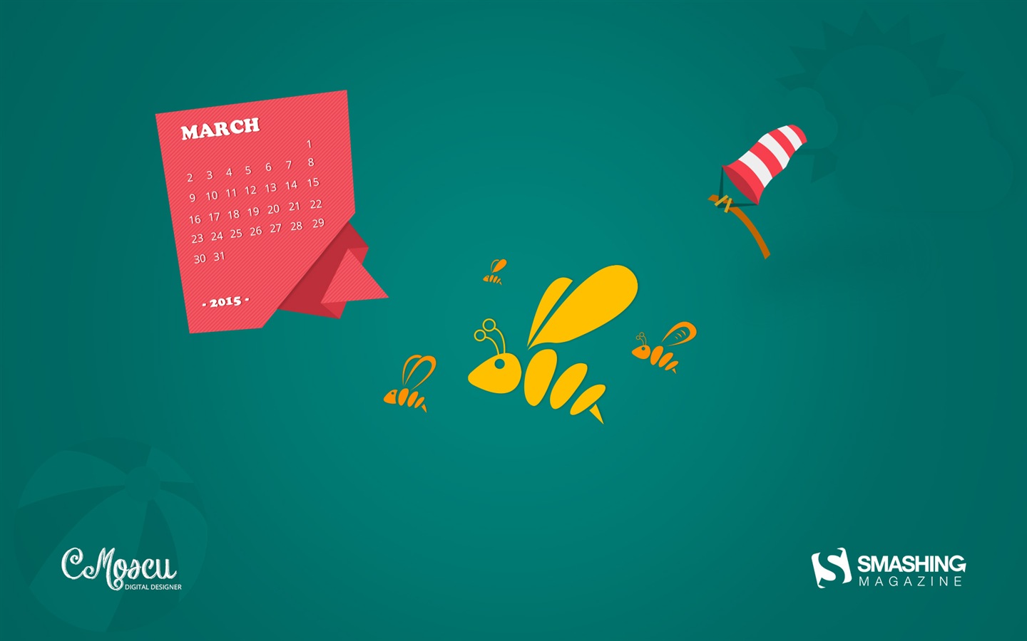 Март 2015 Календарь обои (2) #14 - 1440x900