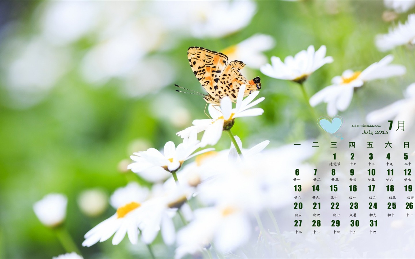 July 2015 calendar wallpaper (1) #4 - 1440x900