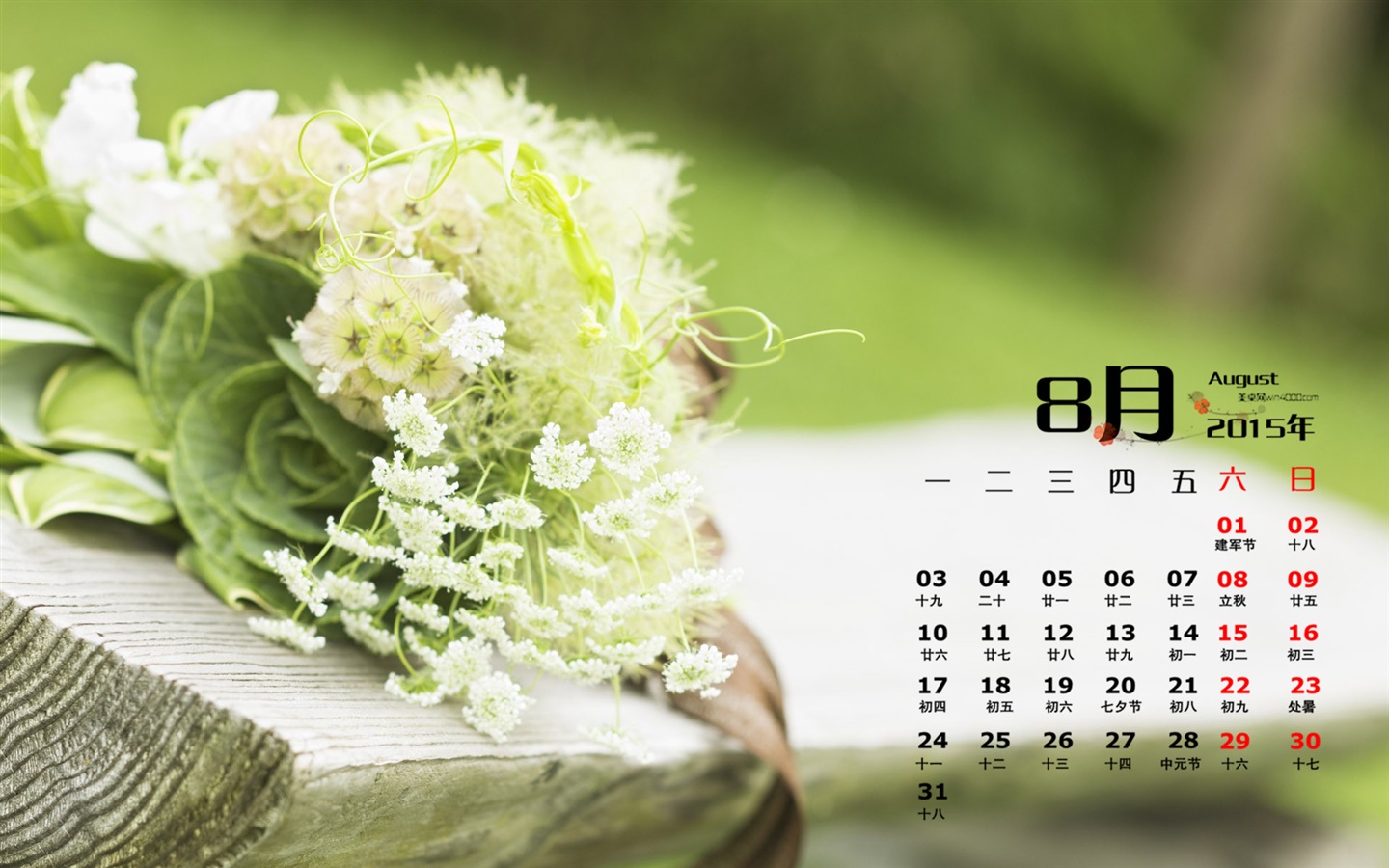 08. 2015 kalendář tapety (1) #19 - 1440x900