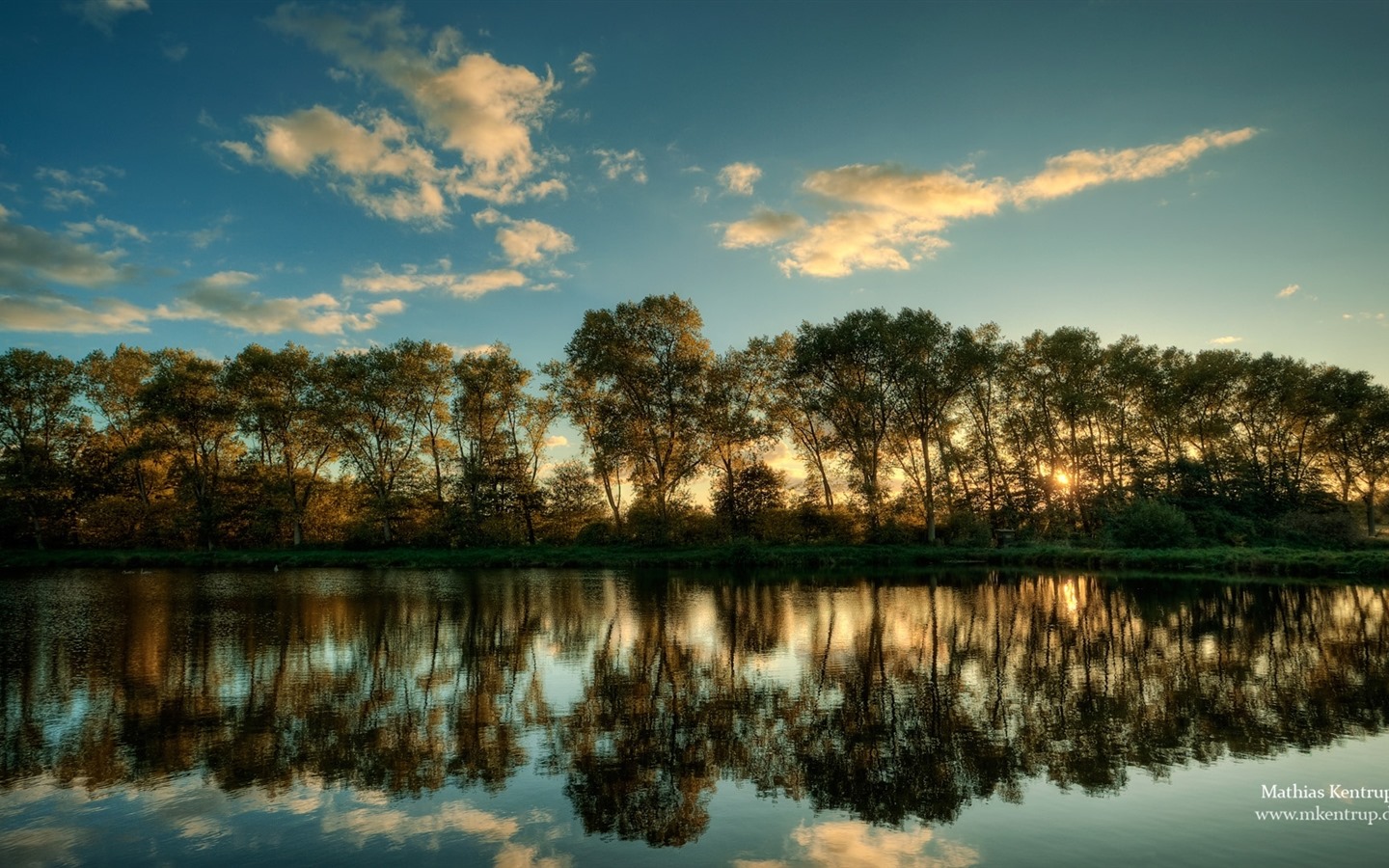 나무, 산, 물, 일출과 일몰, 자연 풍경의 HD 배경 화면 #21 - 1440x900
