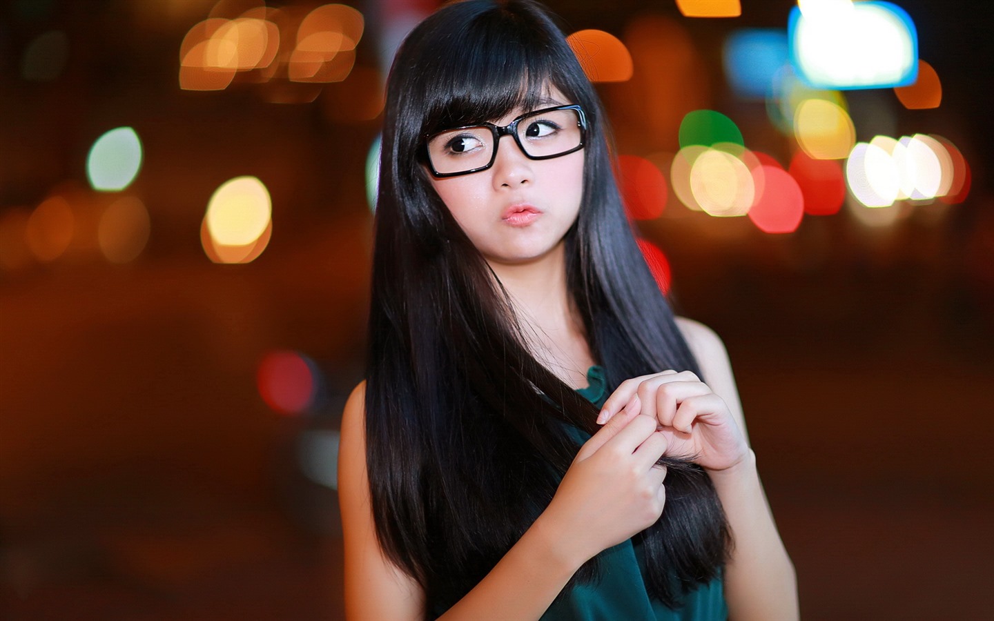 清纯可爱年轻的亚洲女孩 高清壁纸合集(一)11 - 1440x900
