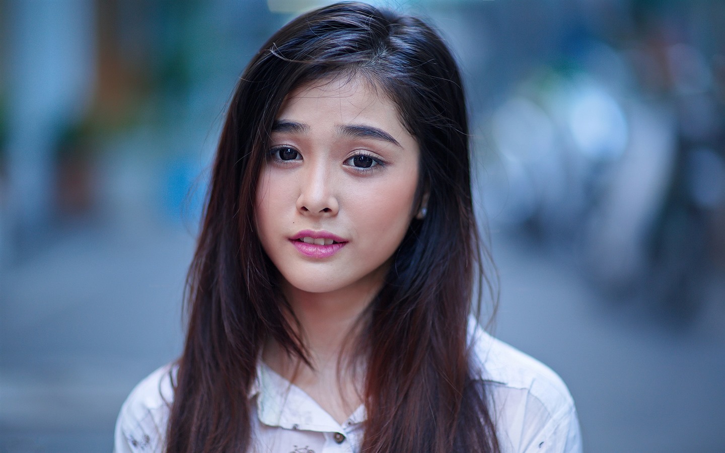 Pure and lovely young Asian girl HD wallpapers collection (1) #31 - 1440x900