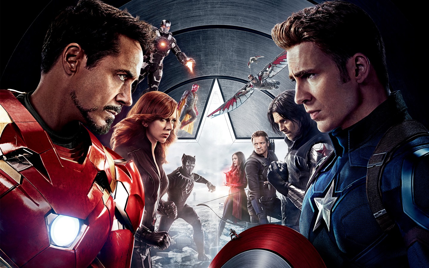 Капитан Америка: Гражданская война, обои для рабочего стола кино HD #1 - 1440x900