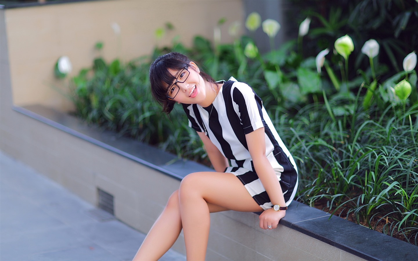 순수하고 사랑스러운 젊은 아시아 여자의 HD 월페이퍼 컬렉션 (2) #20 - 1440x900