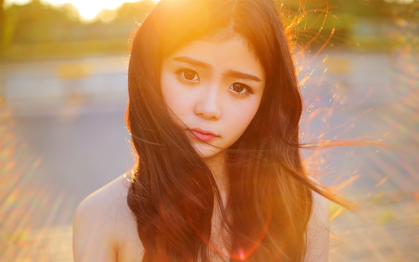 순수하고 사랑스러운 젊은 아시아 여자의 HD 월페이퍼 컬렉션 (3) #21 - 1440x900