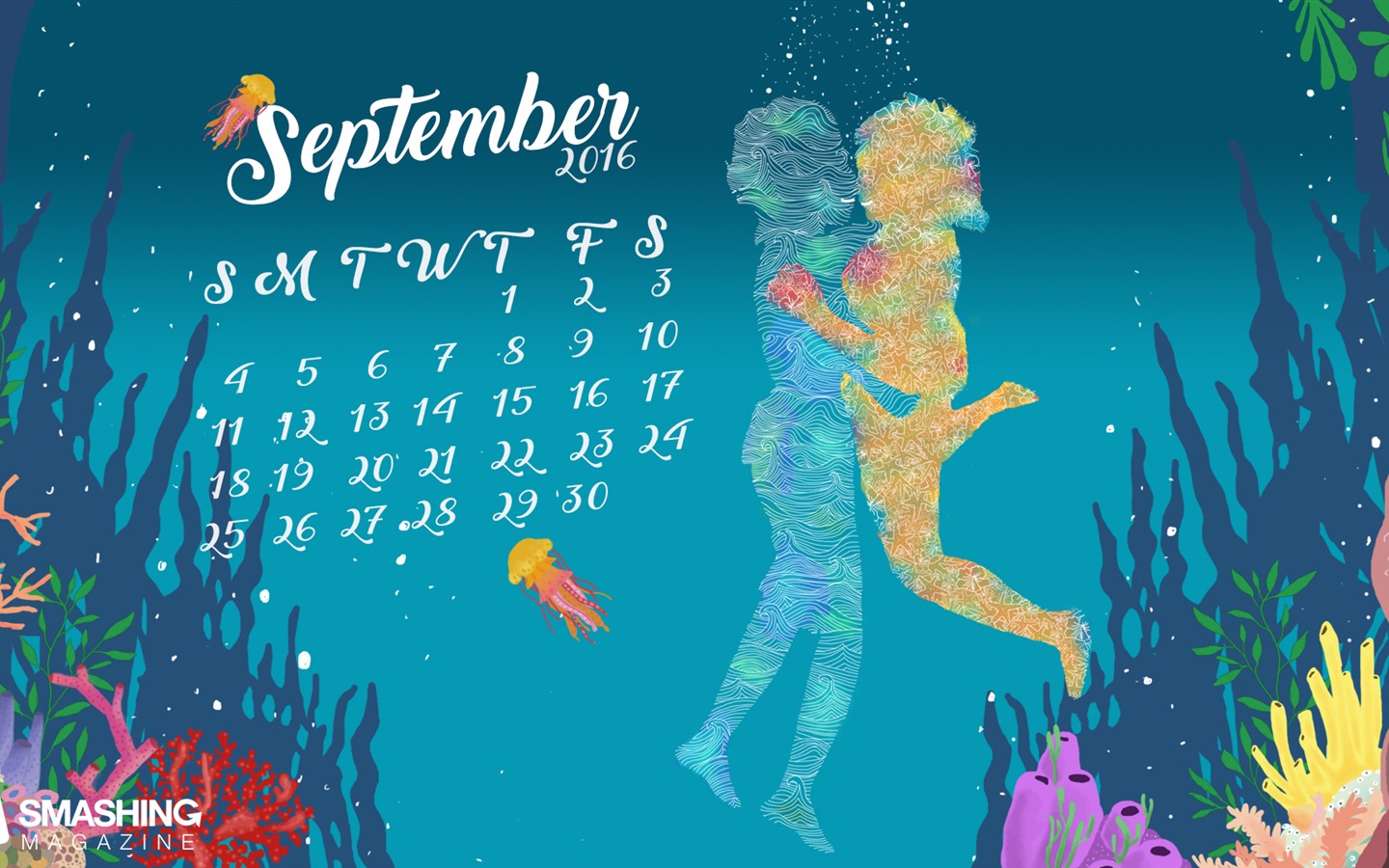 De septiembre de fondo de pantalla de calendario el año 2016 (2) #19 - 1440x900