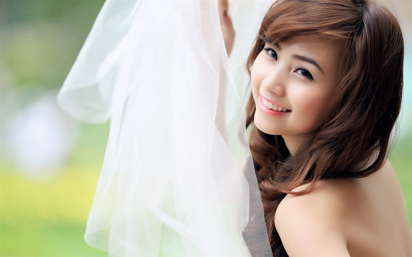 순수하고 사랑스러운 젊은 아시아 여자의 HD 월페이퍼 컬렉션 (4) #23 - 1440x900