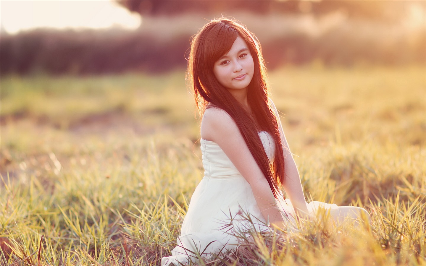 Pure and lovely young Asian girl HD wallpapers collection (5) #29 - 1440x900
