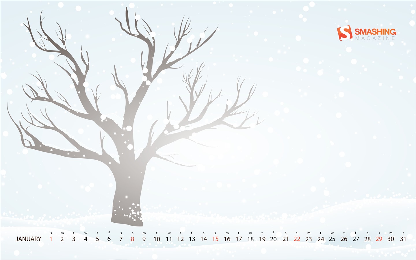 Januar 2017 Kalender Hintergrund (2) #16 - 1440x900