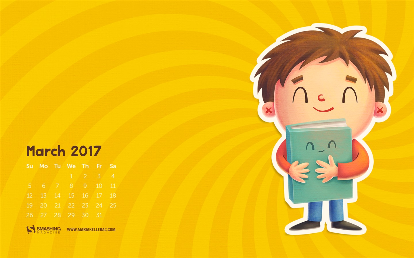 Března 2017 kalendář tapeta (1) #20 - 1440x900
