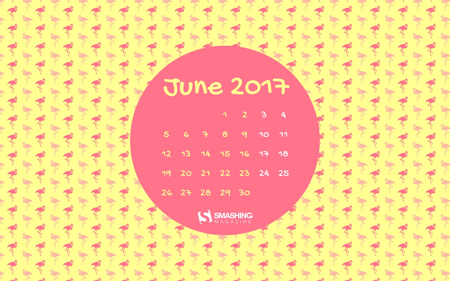 2017年6月のカレンダーの壁紙 #2 - 1440x900
