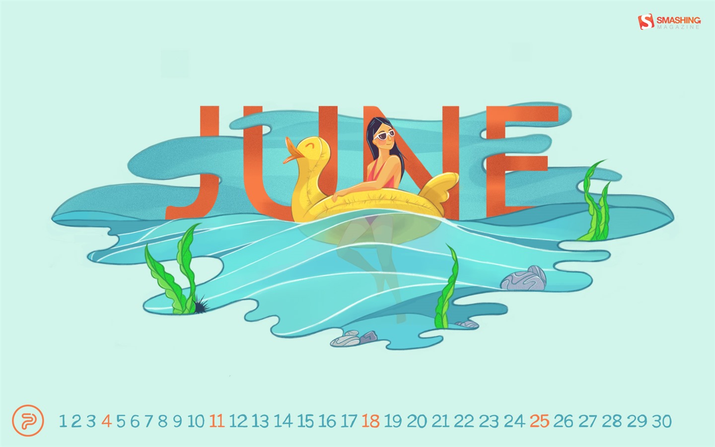 Junio 2017 calendario de fondos de pantalla #9 - 1440x900