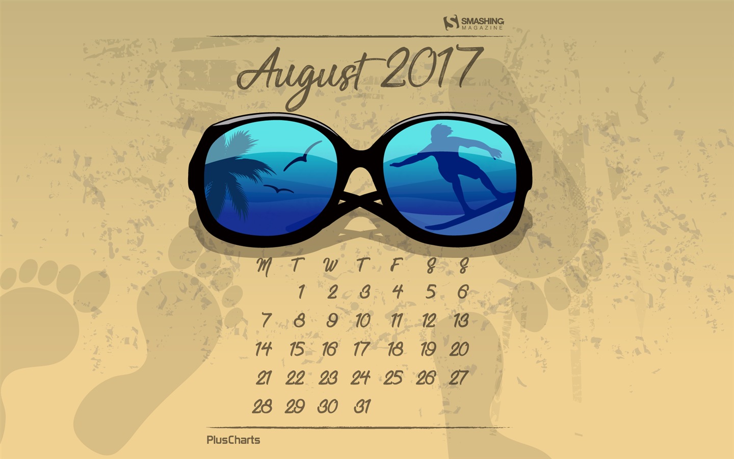 2017年8月 月曆壁紙 #21 - 1440x900