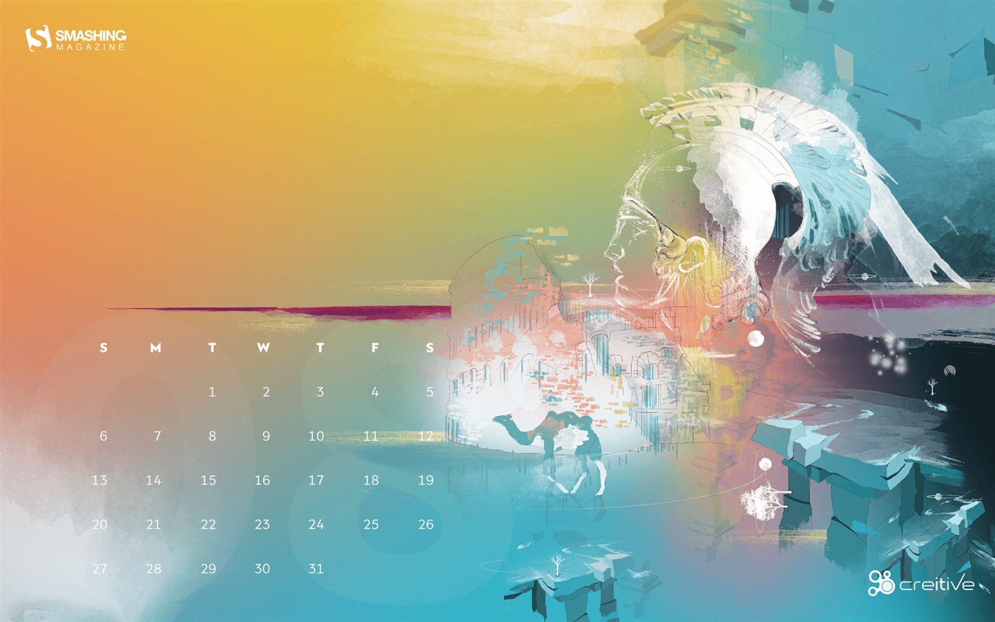 August 2017 Kalender Tapete #22 - 1440x900