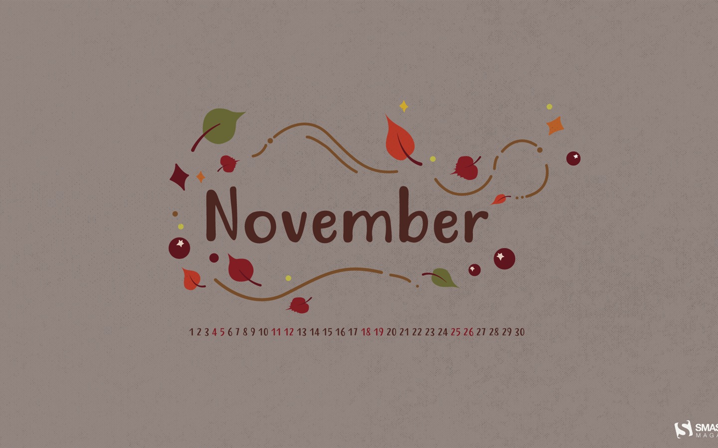 November 2017 Kalendertapete #8 - 1440x900