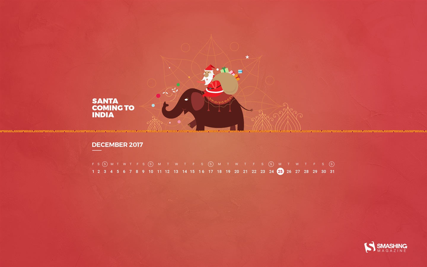 Dezember 2017 Kalender Hintergrund #20 - 1440x900