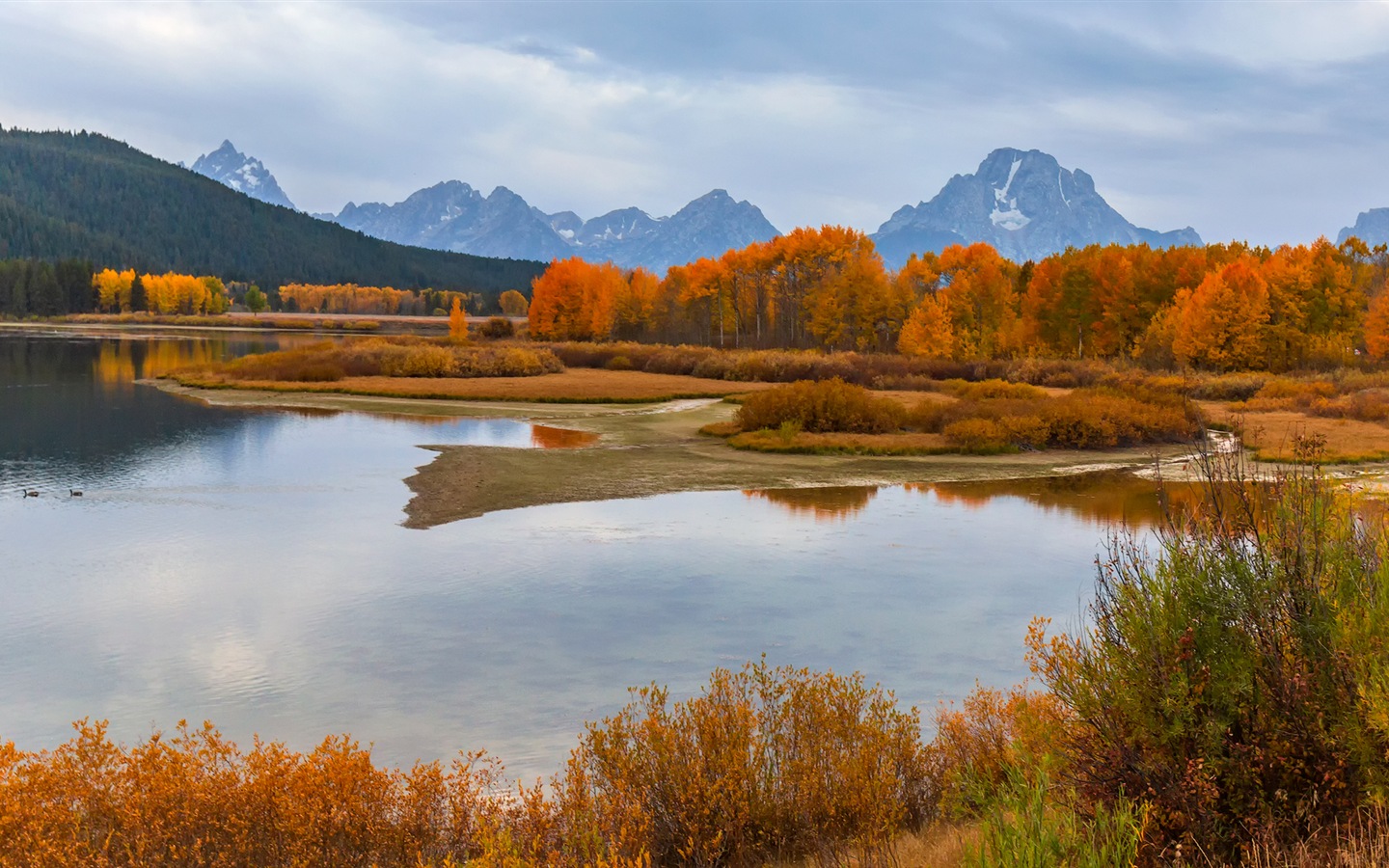 USA Grand Teton národní park přírodní krajiny HD tapety #11 - 1440x900