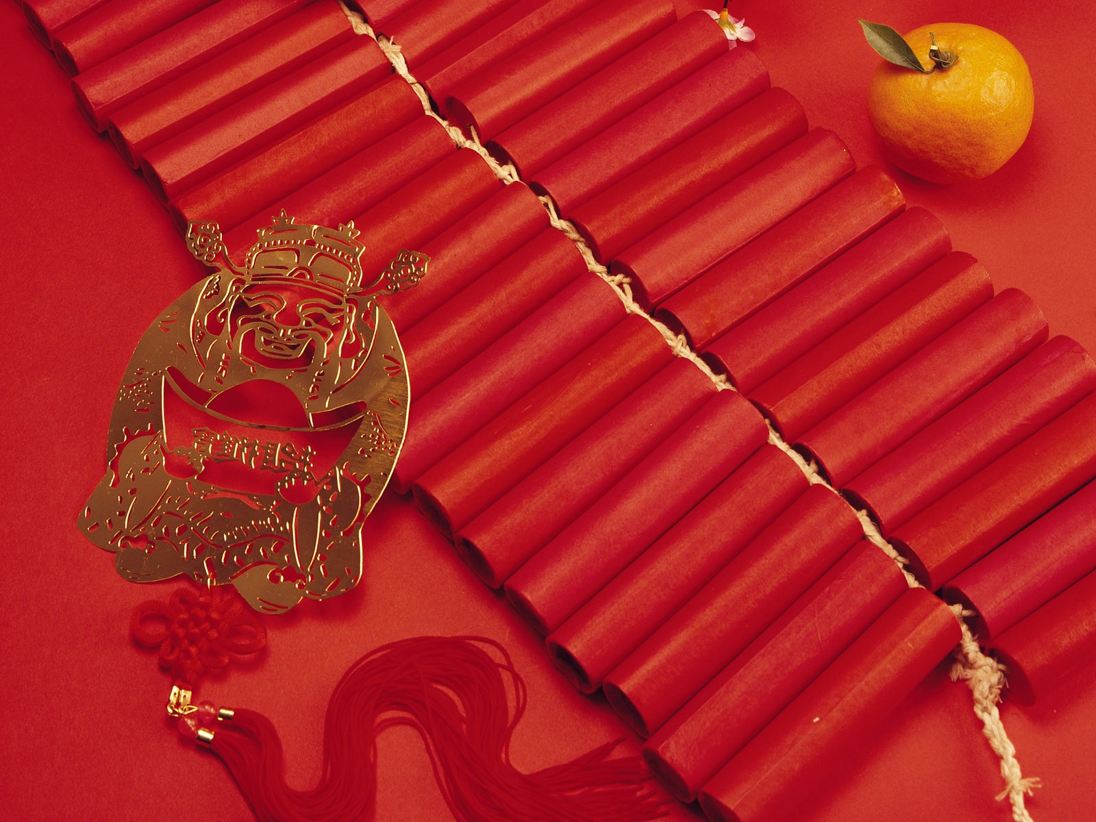 China Wind festive red wallpaper #42 - 1600x1200