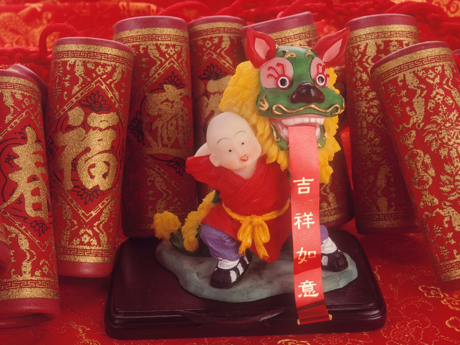 Vent de la Chine papier peint rouge festive #55 - 1600x1200