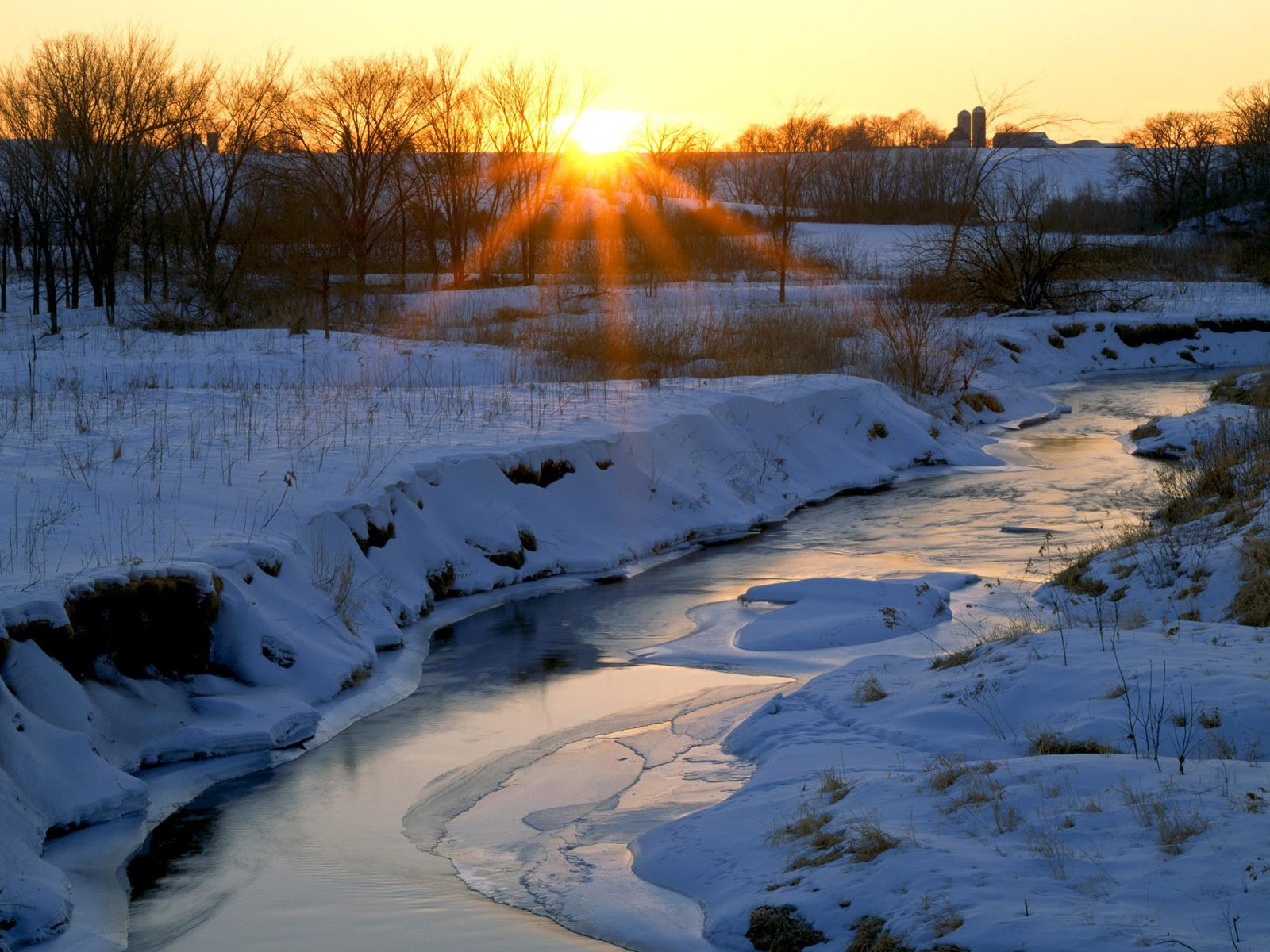 krásný východ slunce a západ slunce tapety #33 - 1600x1200