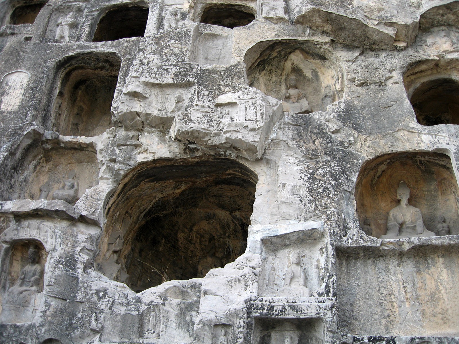 낙양, Longmen의 Grottoes는 배경 화면 #17 - 1600x1200