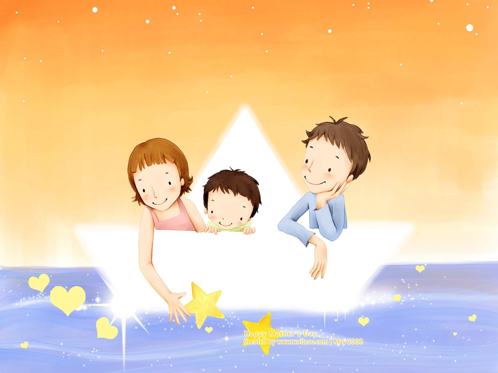 Mother's Day theme of South Korean illustrator wallpaper #7 - 1600x1200