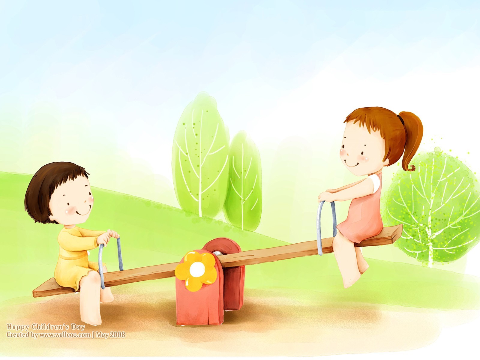 Lovely Day обои Детский иллюстратор #22 - 1600x1200