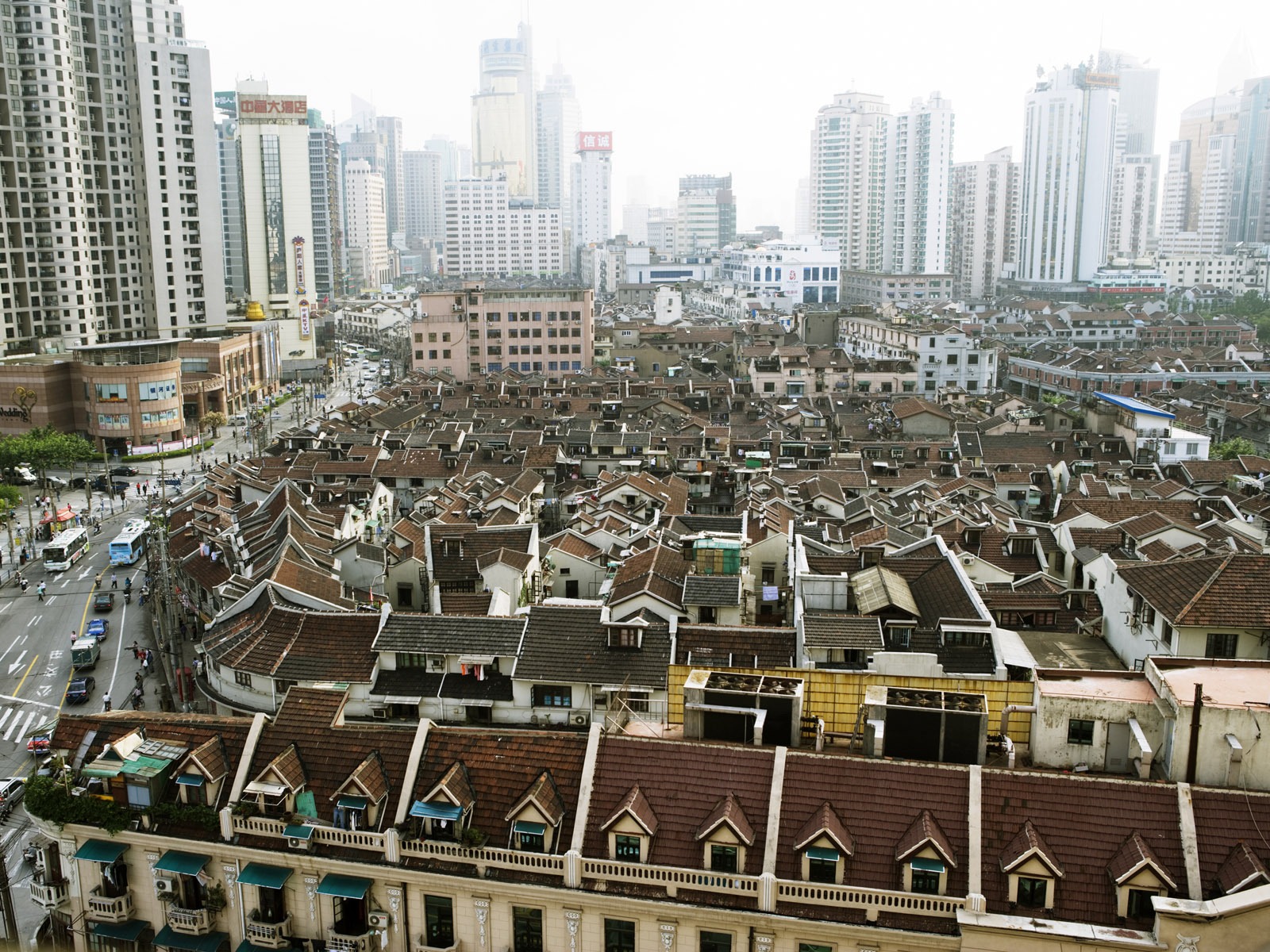 letmý pohled na městské tapety Číny #23 - 1600x1200