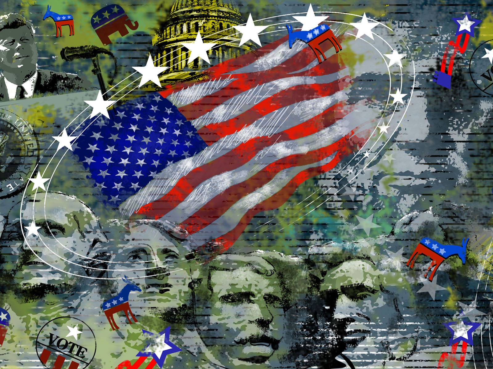 미 독립 기념일 테마 벽지 #20 - 1600x1200