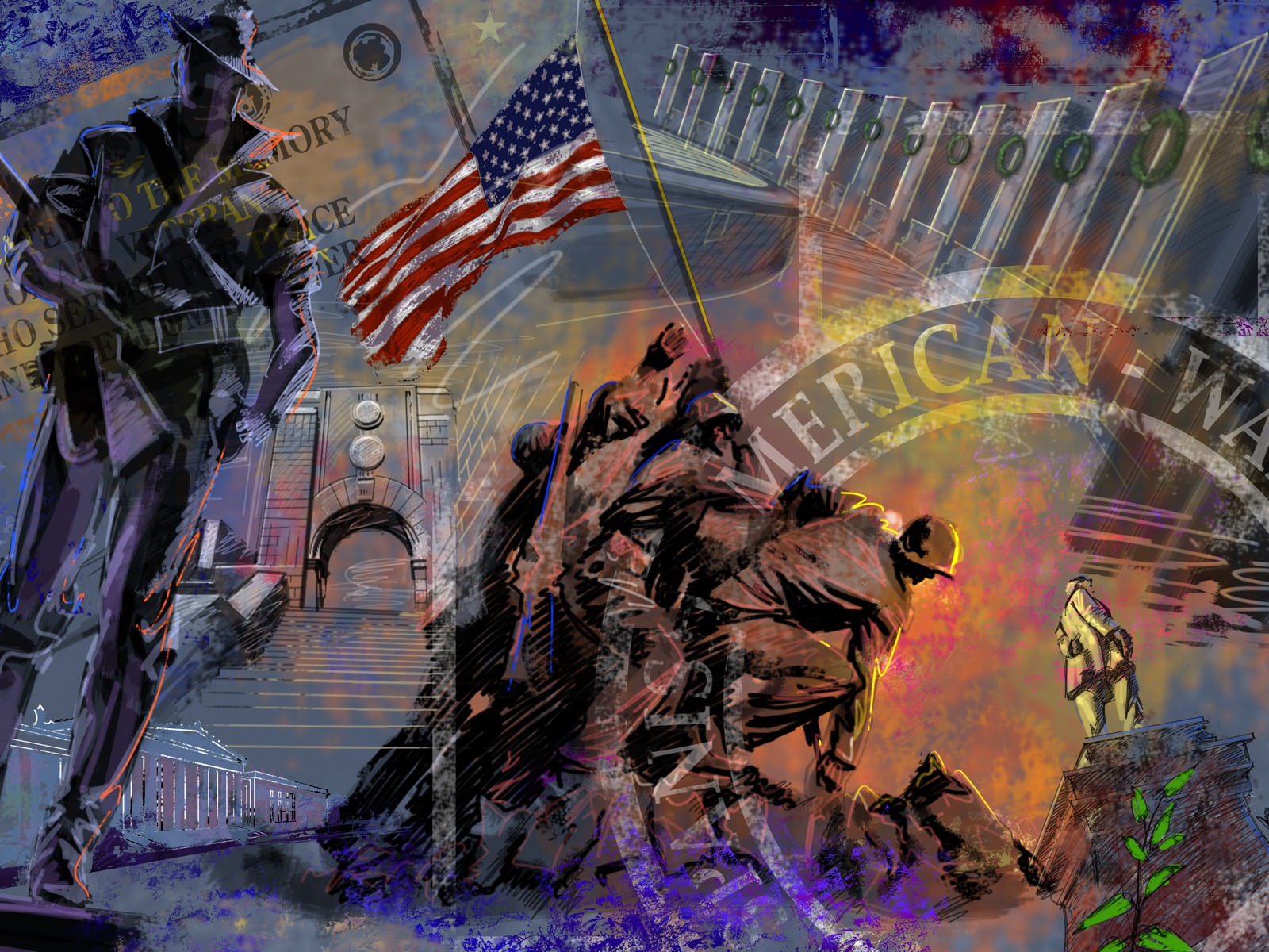 U. S. Den nezávislosti téma wallpaper #32 - 1600x1200