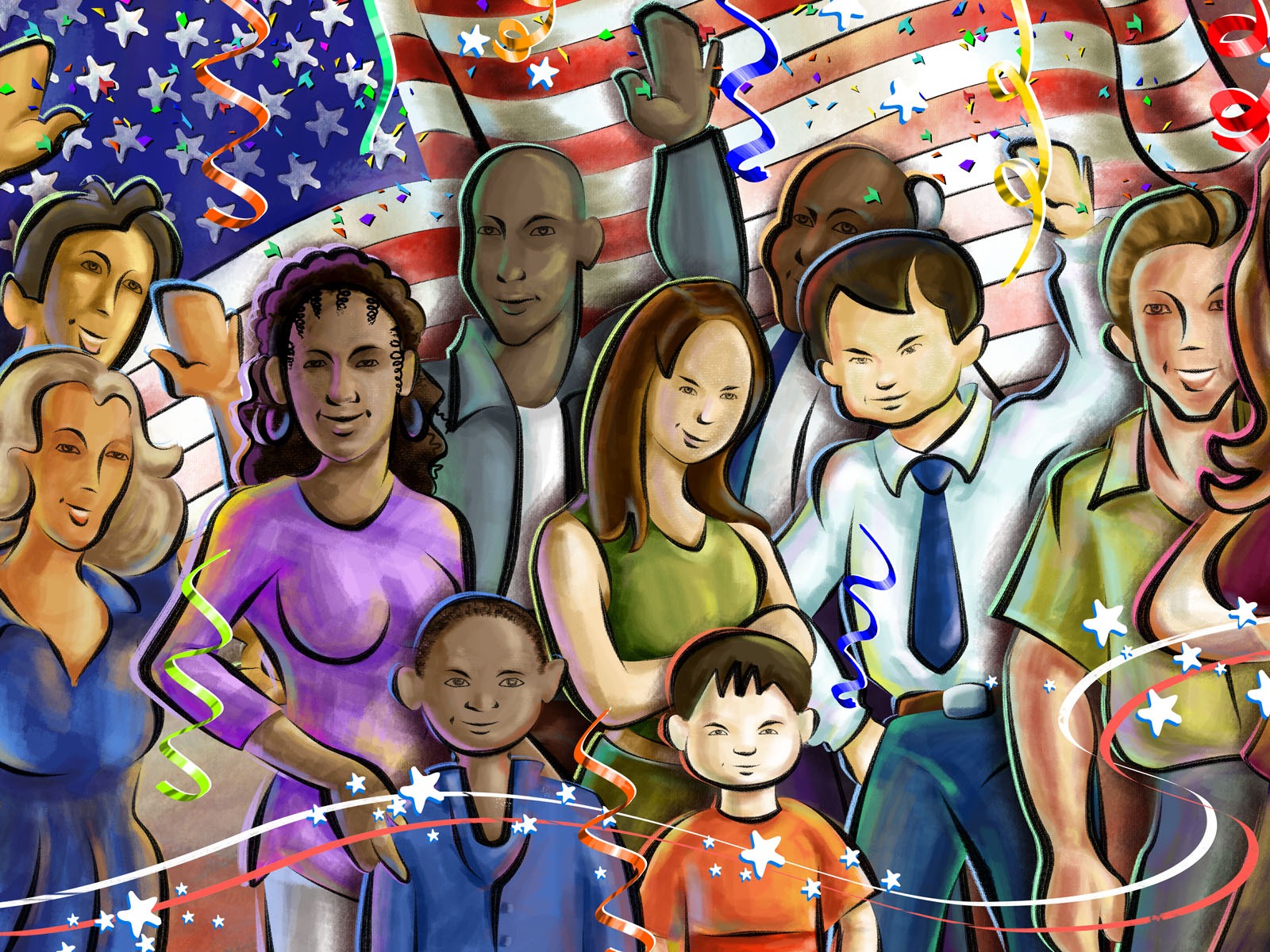 米独立記念日のテーマの壁紙 #40 - 1600x1200
