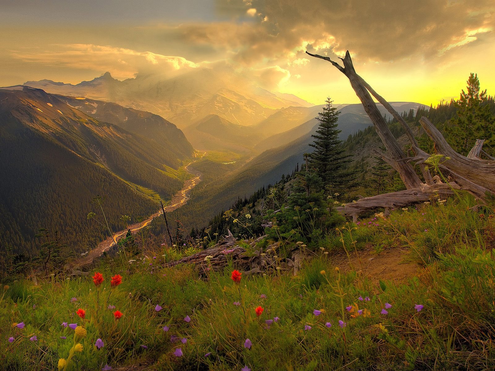 nádherné přírodní scenérie HD Tapety na plochu #19 - 1600x1200
