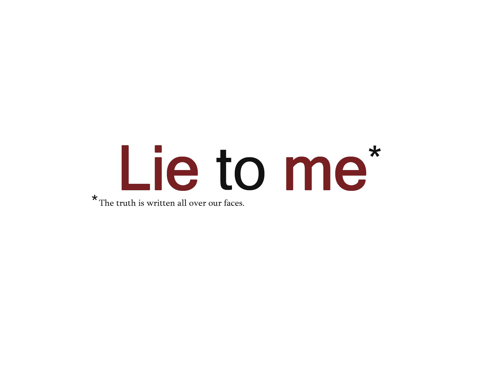 Lie to me movie wallpapers #6 - 1600x1200