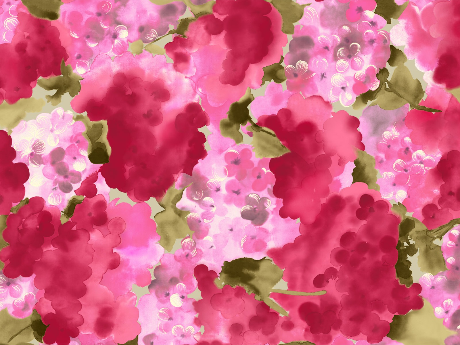 Fondos de pantalla de tinta exquisita flor #27 - 1600x1200