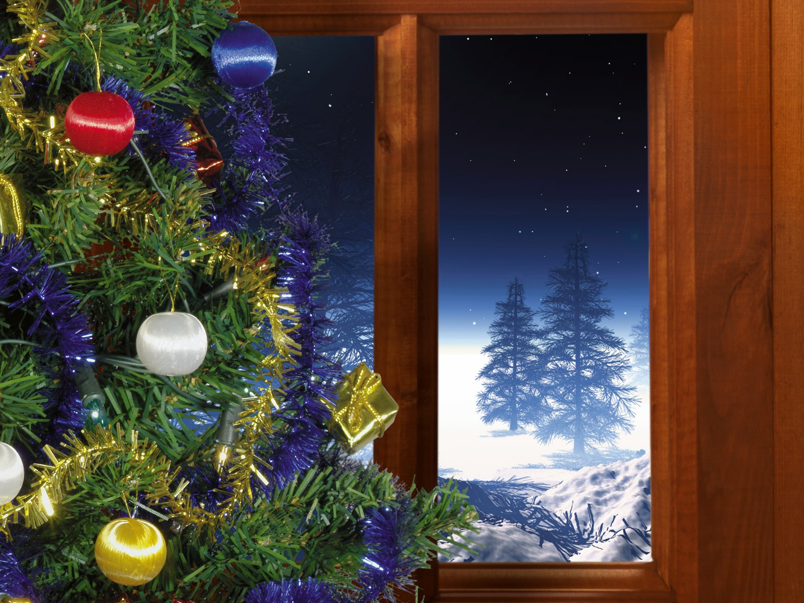 Christmas landscaping series wallpaper (13) #17 - 1600x1200