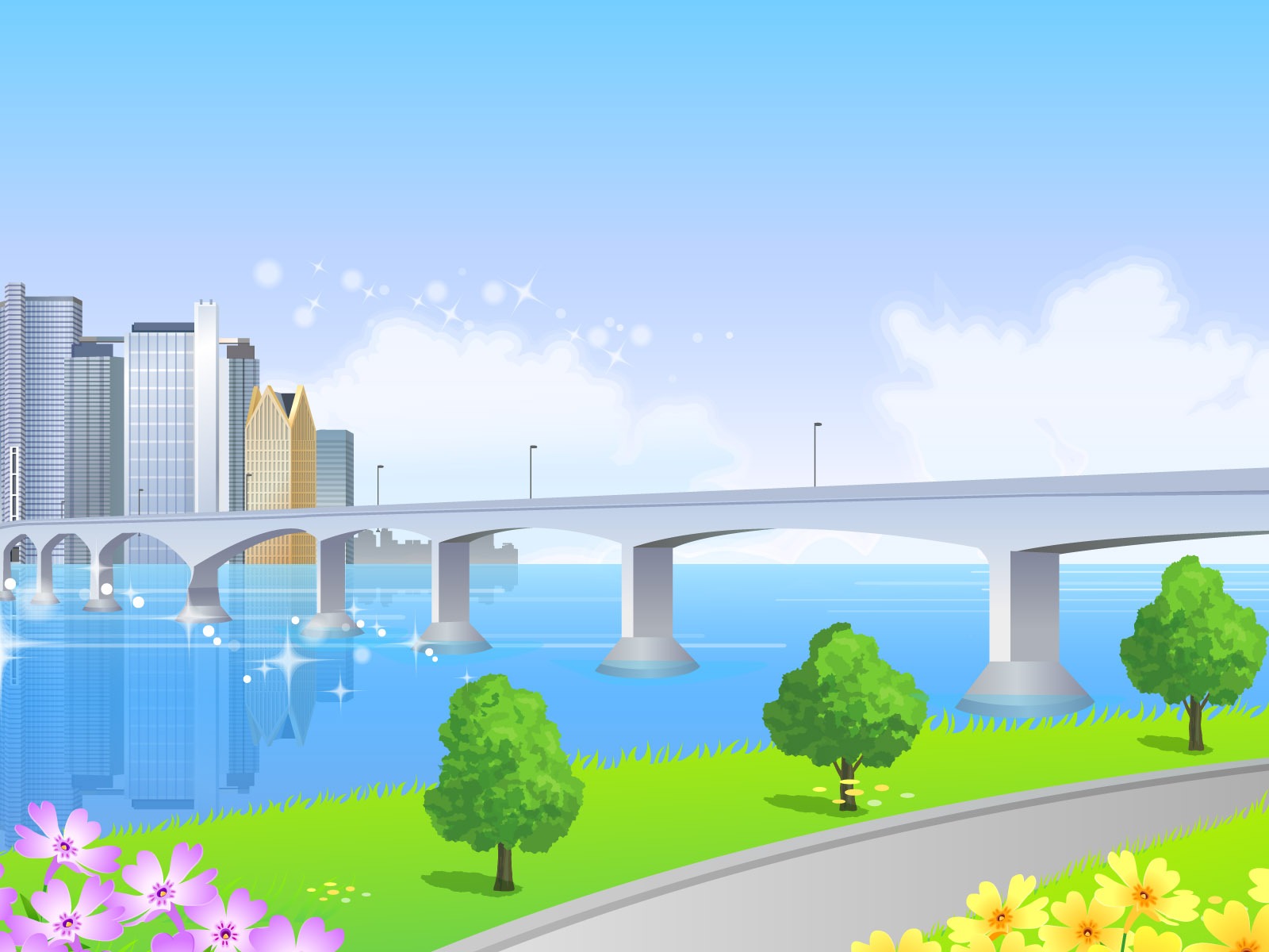 Vector Scenery Collection Wallpapers (1) #15 - 1600x1200