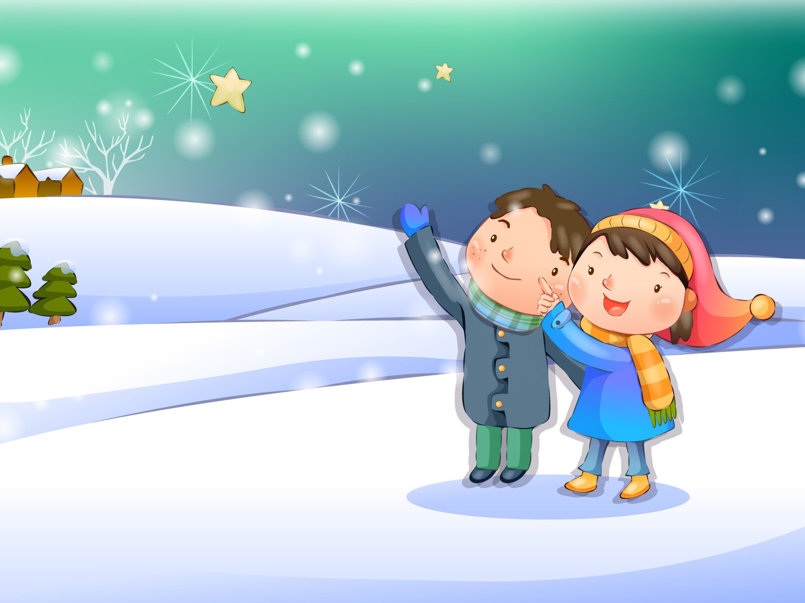 Vector children's Happy Wallpaper (3) #10 - 1600x1200