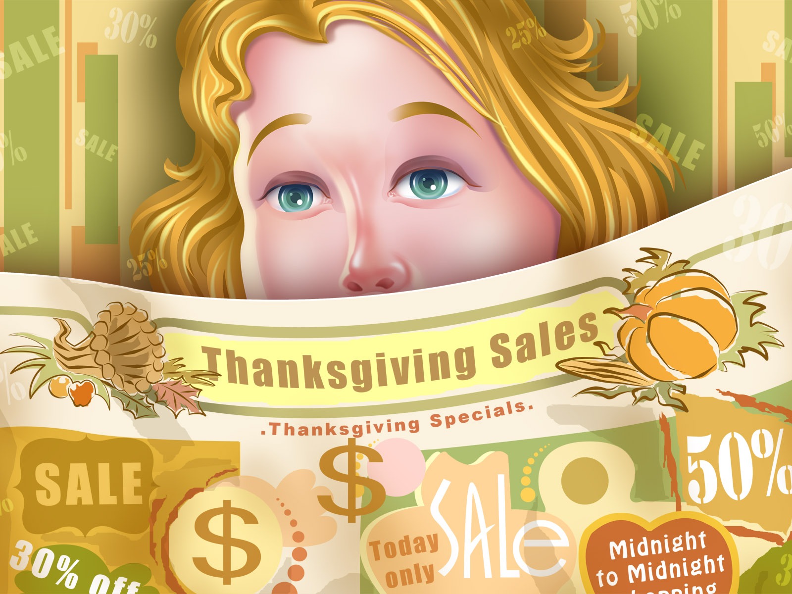 Thanksgiving theme wallpaper (3) #10 - 1600x1200