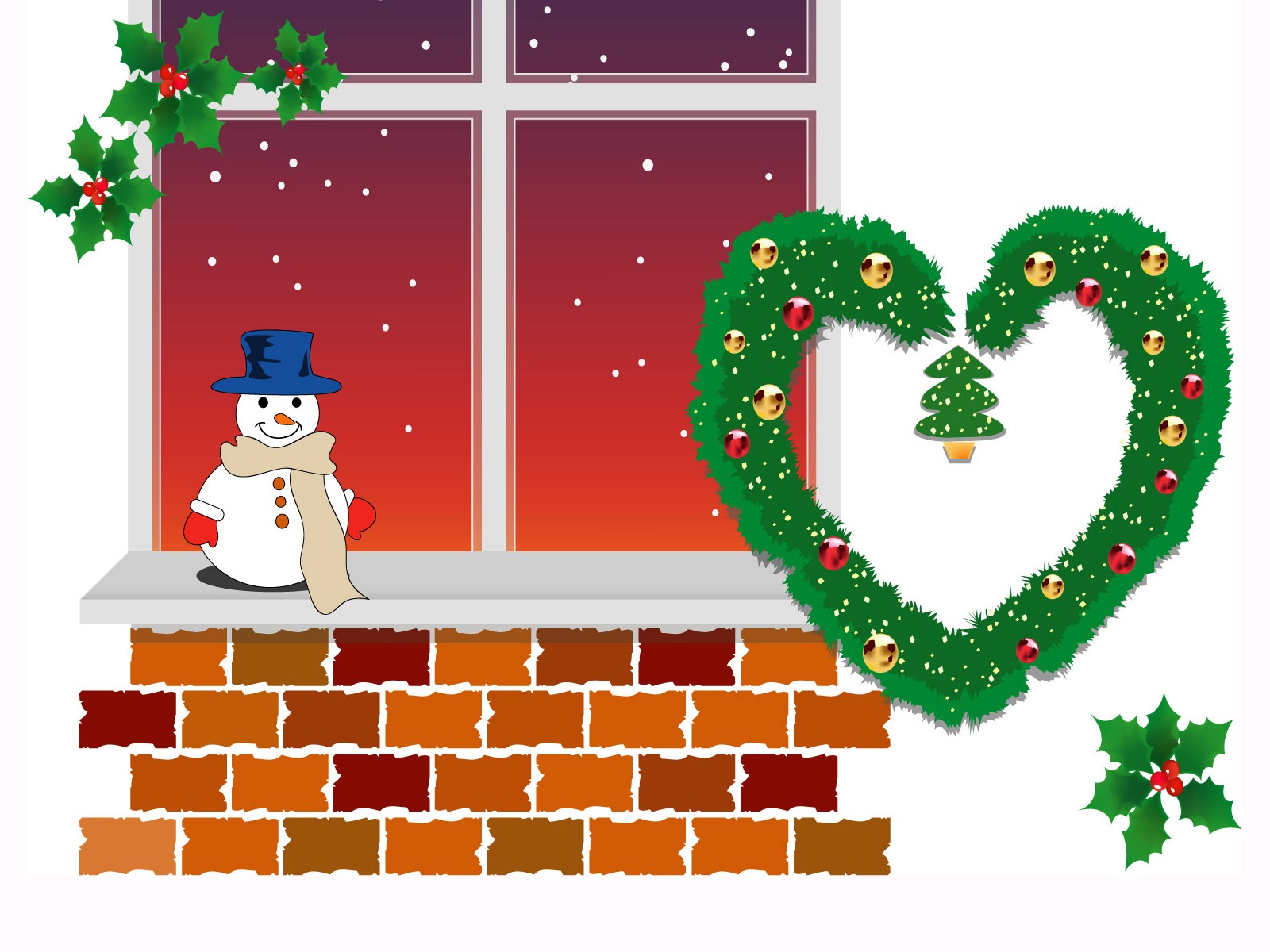 Vector Christmas wallpapers (1) #20 - 1600x1200