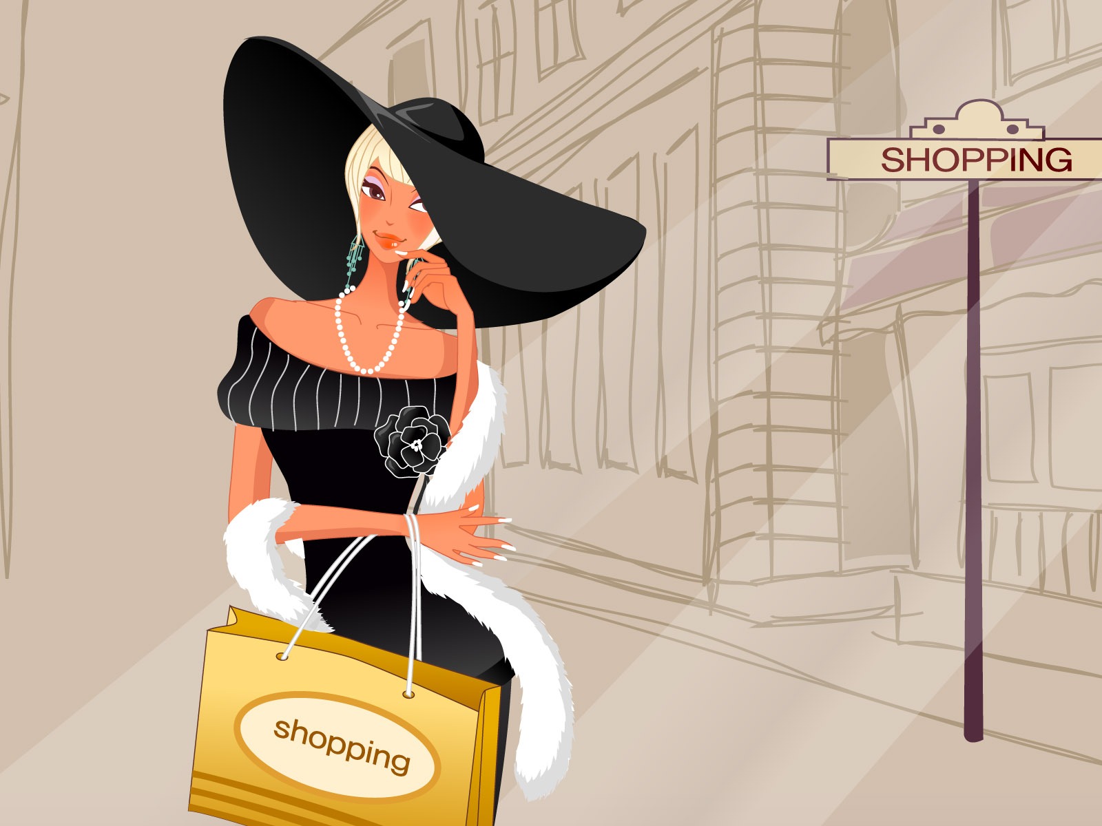 Fashion Shopping Frauen Wallpaper (2) #20 - 1600x1200