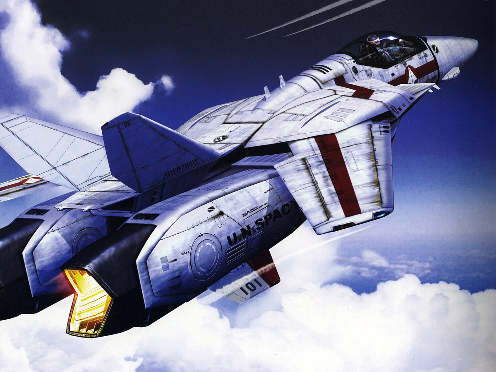 超时空要塞 战斗机壁纸(二)5 - 1600x1200