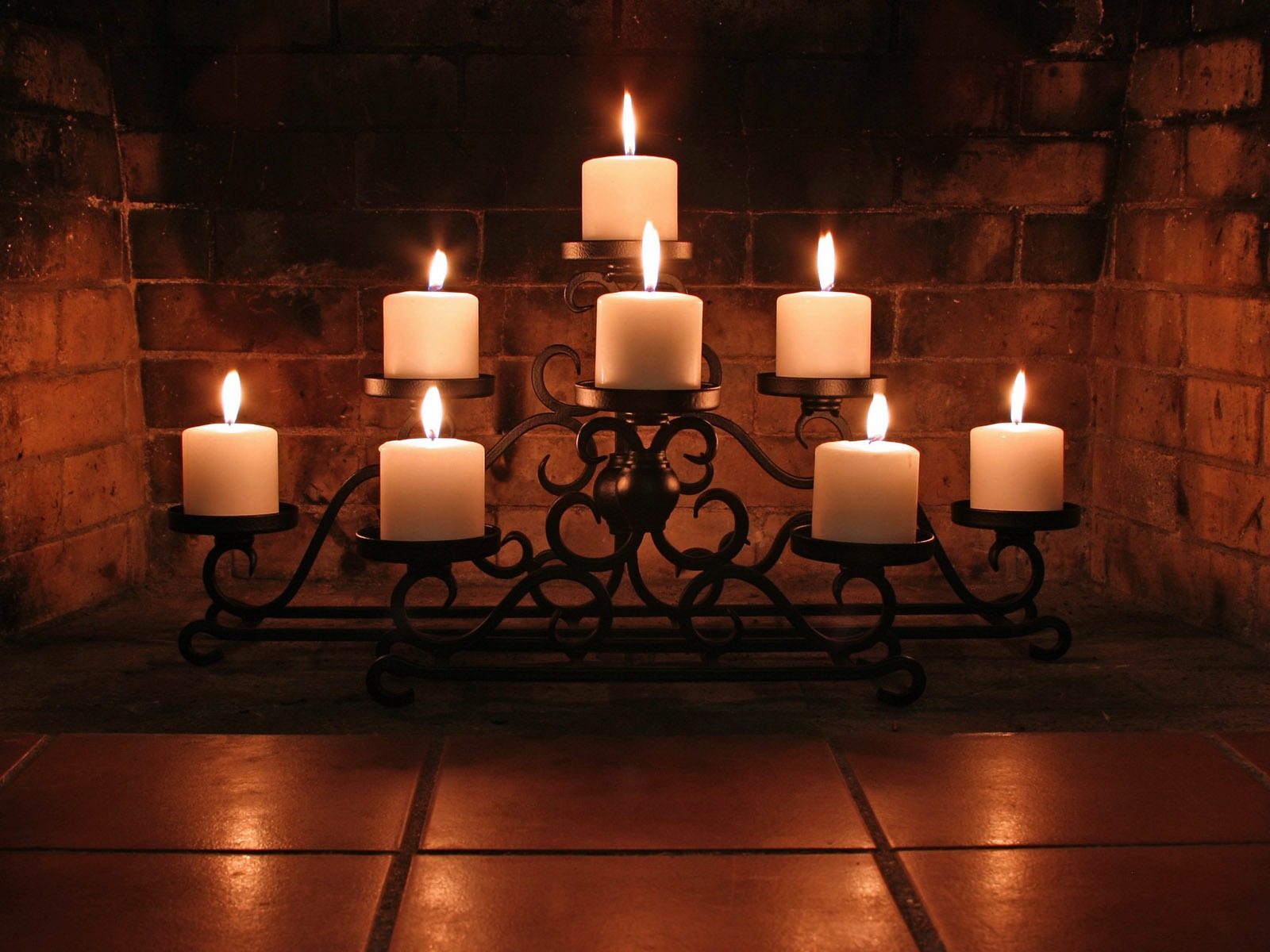 Candlelit wallpaper (3) #2 - 1600x1200